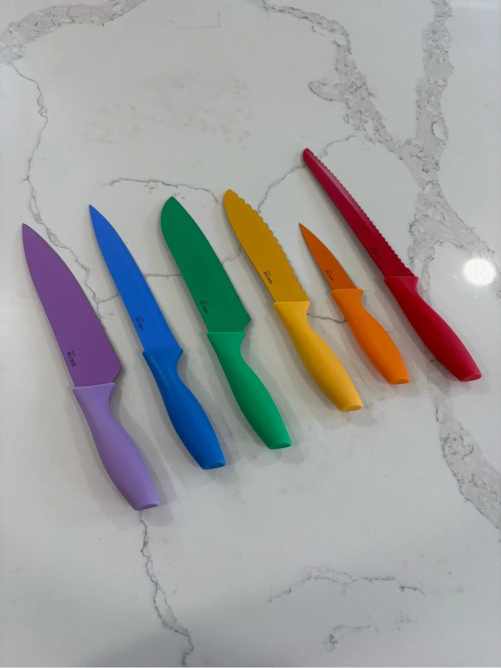 Cuisinart Colorful Nonstick Kitchen Knife Set of 6